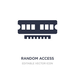 random access memory chip icon on white vector image