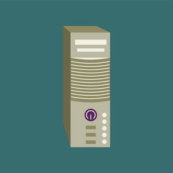 technology gadget in flat design computer vector image