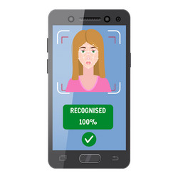 face recognition identification a biometric vector image