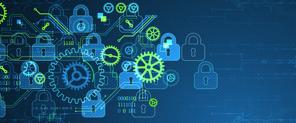 secure digital background virtual confidential vector image