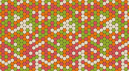 abstract polka dot pattern with geometric circles vector image