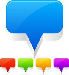 empty speech talk bubbles map location markers vector image