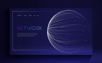 Global Technology Network vector image