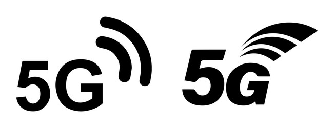 high resolution transparent 5g network technology vector image