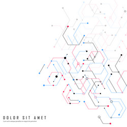 Abstract Science Connection vector image
