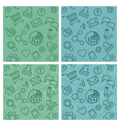 Digital Communication Patterns vector image