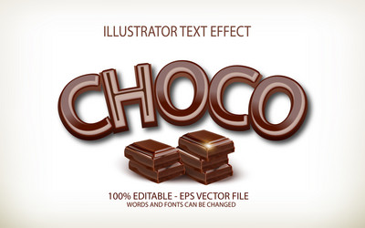 editable text style effect typography template vector image