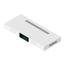Satellite Decoder Set Top Box - White vector image