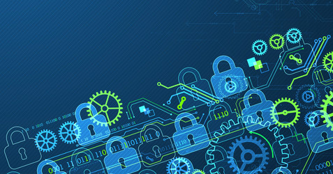 secure digital background virtual confidential vector image