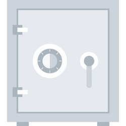 security deposit flat web icon concept vector image