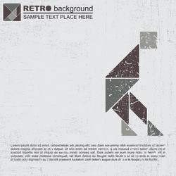 Geometric Tangram Fragment Background vector image