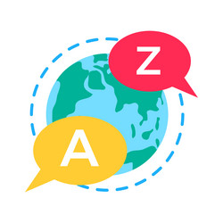 Language Learning Icon Set vector image