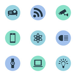 Technology Icons - Wireless & Connection vector image