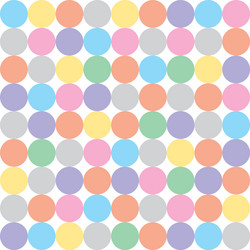 tile pattern with pastel colorful polka dots vector image