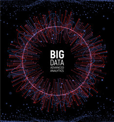 Abstract Data Network Lines vector image