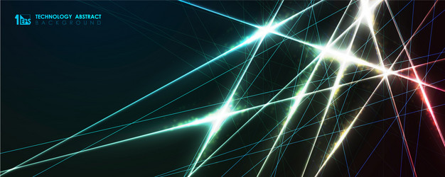 abstract futuristic line pattern colorful vector image