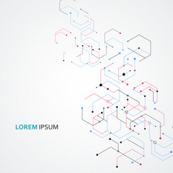 Abstract Geometric Network Background vector image