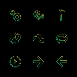 arrows directions pointer arrow user vector image