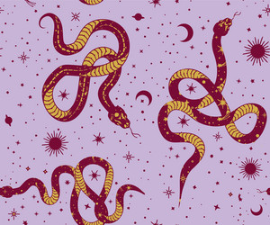 seamless patterns alchemy esoteric mystical magic vector image