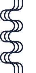 triple wavy lines are creating an abstract vector image