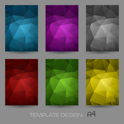 abstract geometric banner with triangle vector