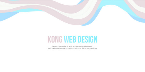 Abstract header website banner modern style vector