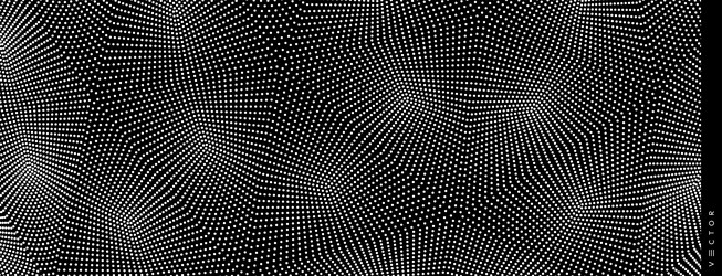 array with dynamic particles 3d grid surface vector image