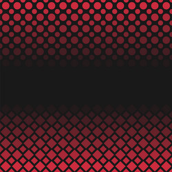 Halftone geometric dot and square pattern vector