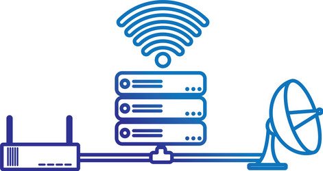 web hosting design vector image