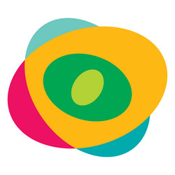 abstract random circles geometric circular element vector image