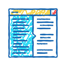 code testing icon doodle vector image