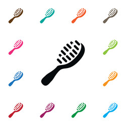 Isolated hackle icon styling brush element vector