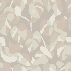 leaf color blocking seamless pattern vector image