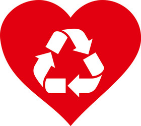 Sparkle love heart icon Royalty Free Vector Image