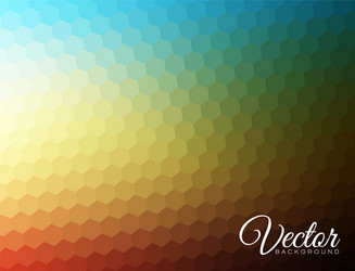 abstract blurred hexagonal background vector image