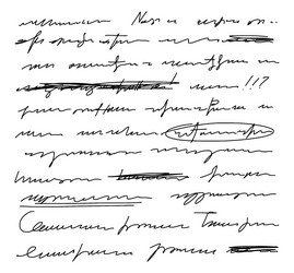 Crossed Out Text Snippet vector image