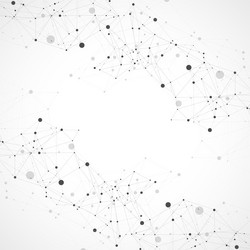 template for science and technology presentation vector image