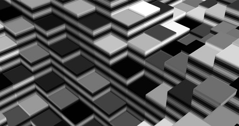 abstract images of an array geometric shapes vector image