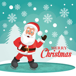 merry christmas and happy new year card design Vector Image