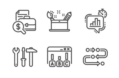 Survey & Analysis Icons - Productivity Set vector image