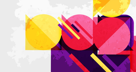 abstract geometric composition overlapping shapes vector image