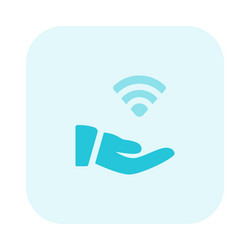 easy to share data with wireless connection vector image