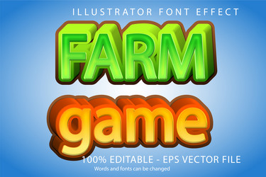 editable text style effect typography template vector image