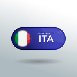 3d label and location pointer flag nation vector image