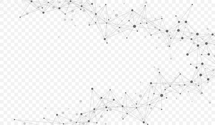 digits abstract background with connected lines vector image