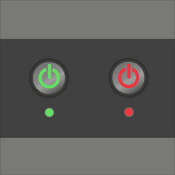 enable disable button vector image