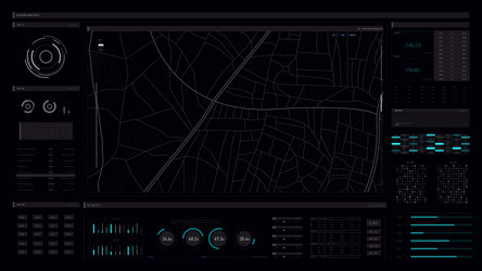 hud for the game and movie 003 vector image