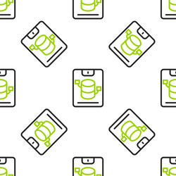 line server data web hosting icon isolated vector image