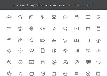 modern web and mobile application pictograms vector image