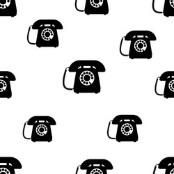 Retro phone icon vintage telephone Royalty Free Vector Image